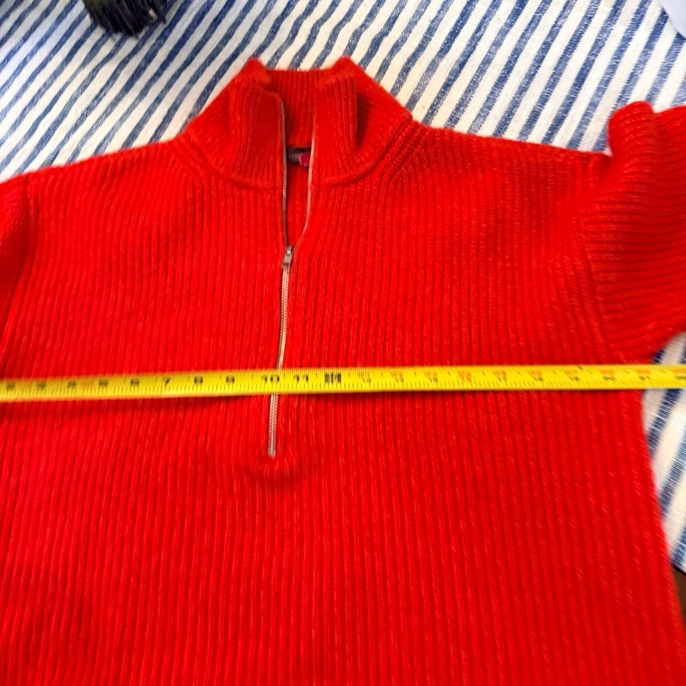 Vince Camuto Half-Zip Pullover Ribbed Knit Sweater size Medium - Picture 7 of 8
